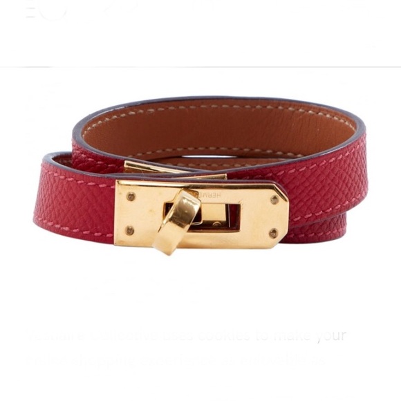 Hermes Jewelry - Hermès Kelly Double Tour Leather Bracelet